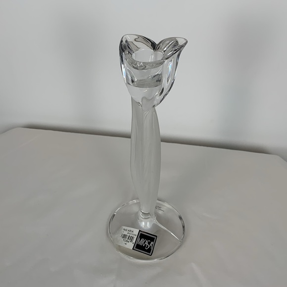 Mikasa Spring Aria 8” Candle Holder Full Lead Crystal Candlestick Replacement - Picture 5 of 5